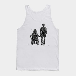 Handicapped woman and man Tank Top